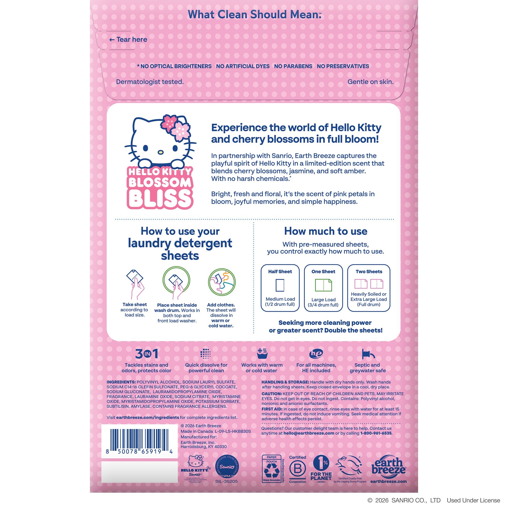 Hello Kitty™ Laundry Detergent Sheets - image 5