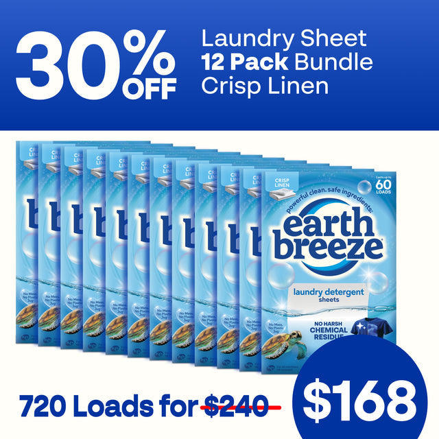 Laundry Sheet Bundle - 12 Pack - Crisp Linen