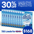 Laundry Sheet Bundle - 12 Pack - Fragrance Free