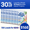 Laundry Sheet Bundle - 12 Pack - Island Tropics